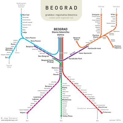 belgrade bus map