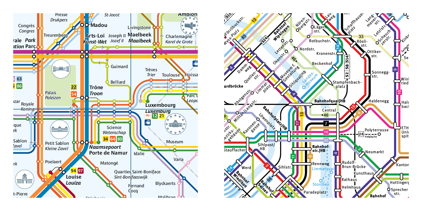 European Bus maps