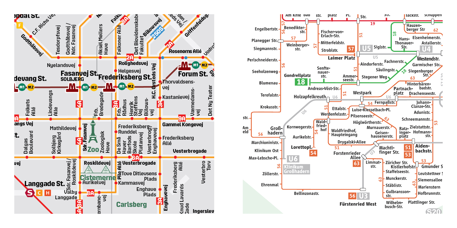 European Bus maps