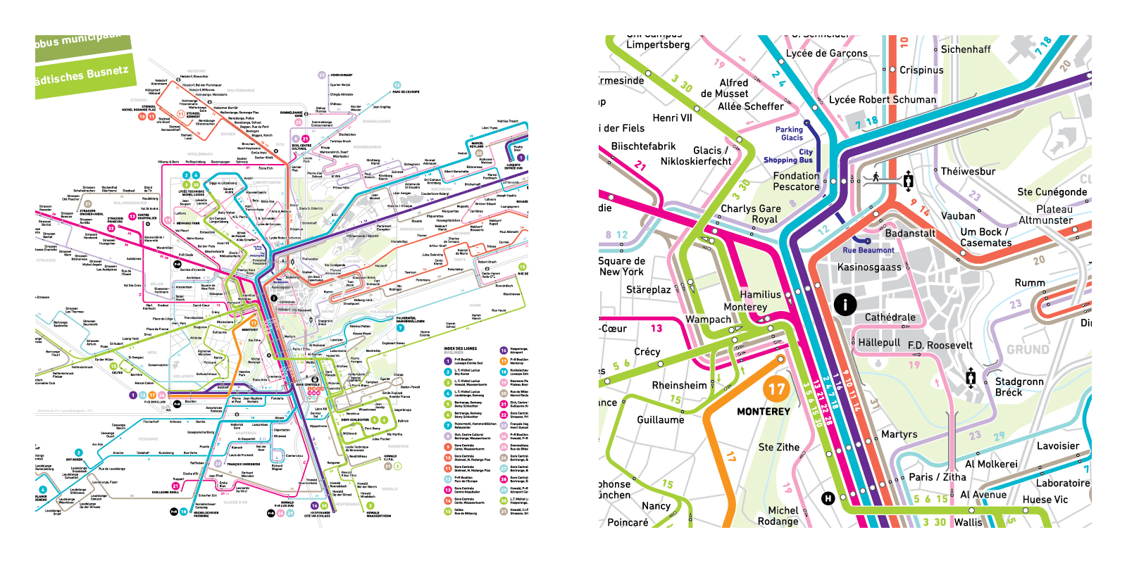 European Bus maps