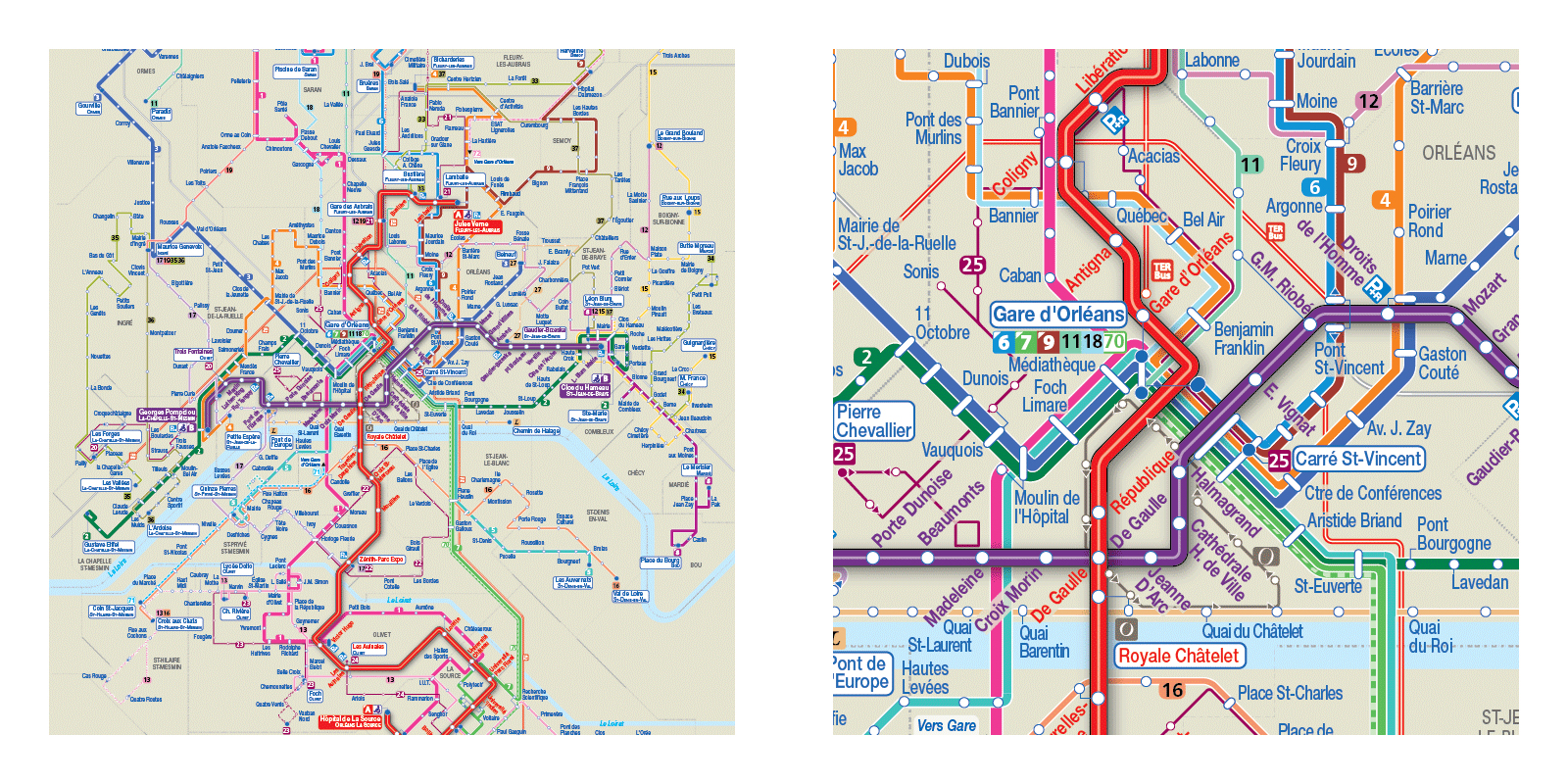 European Bus maps