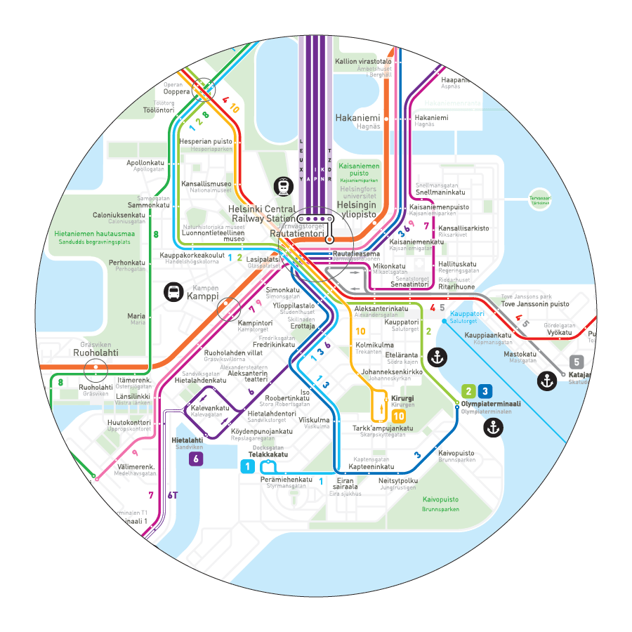 Helsinki Metro Map