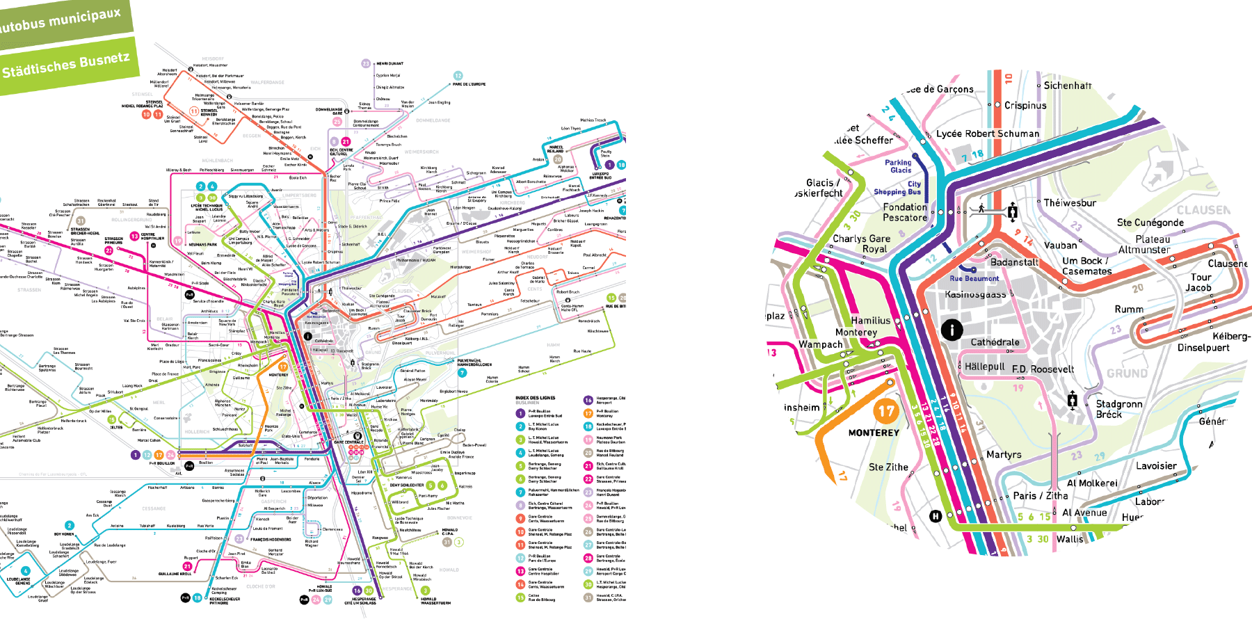 plan bus luxembourg bus map