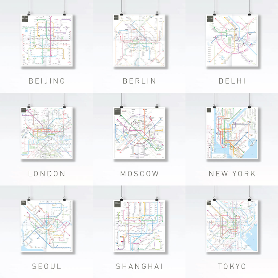 one metro world maps