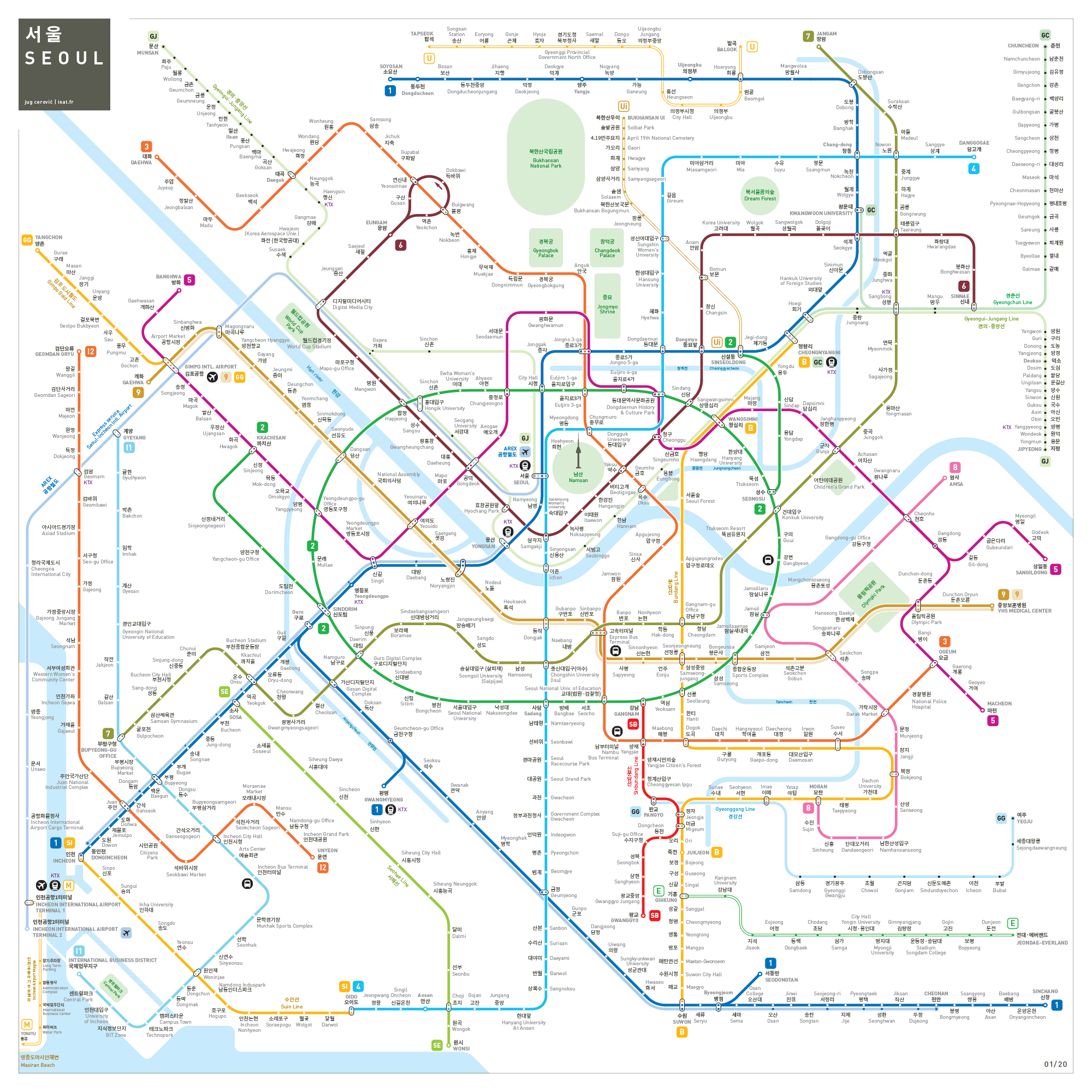 Seoul metro map