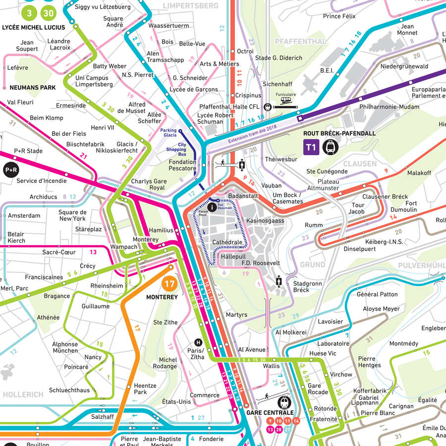 Luxembourg Official Map